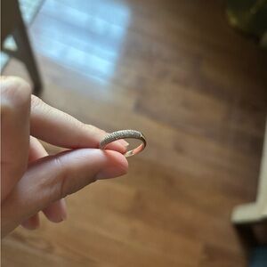 14k Rose Gold and Diamond Band